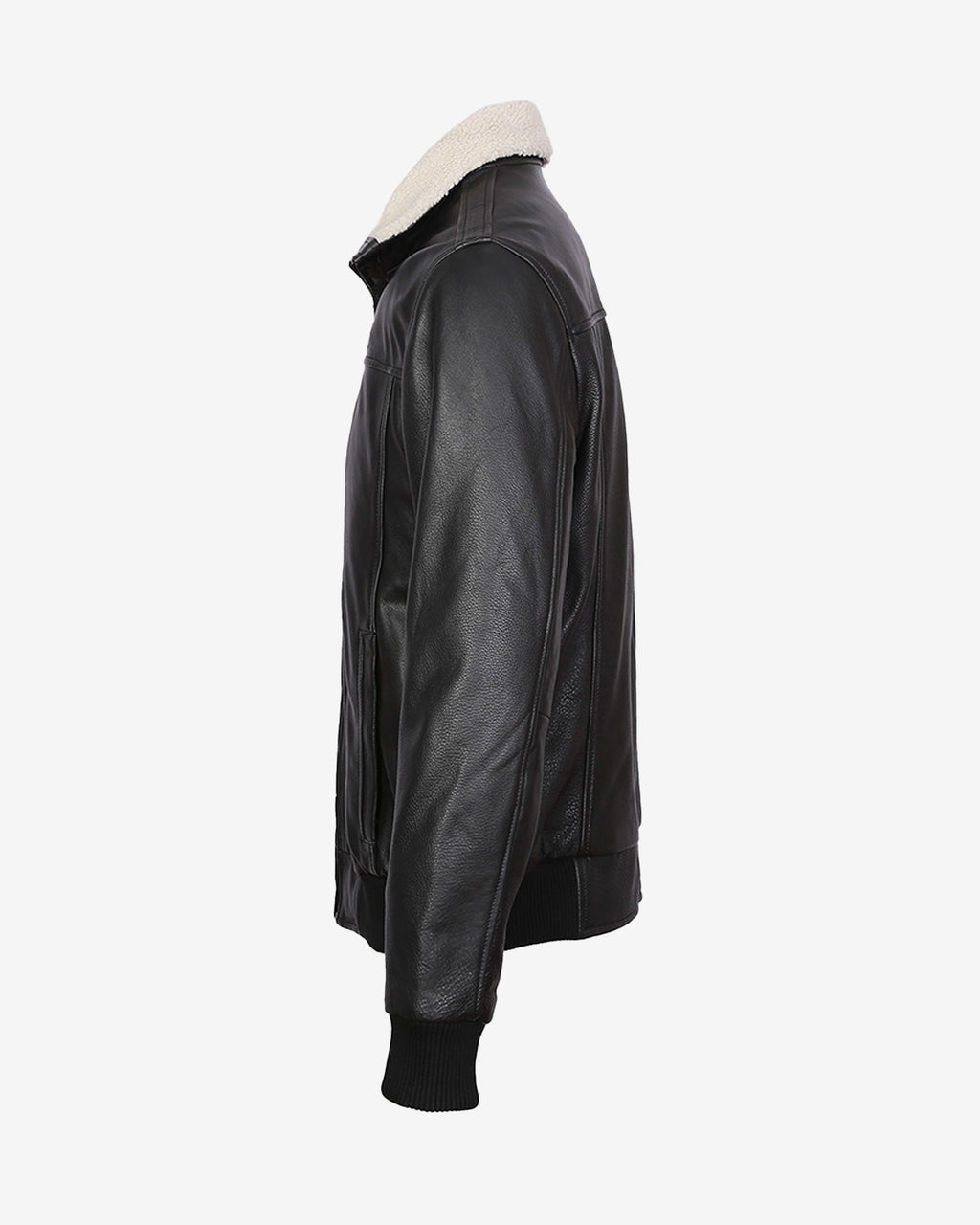 A2 Aviator Leather Jacket With Fur Collar