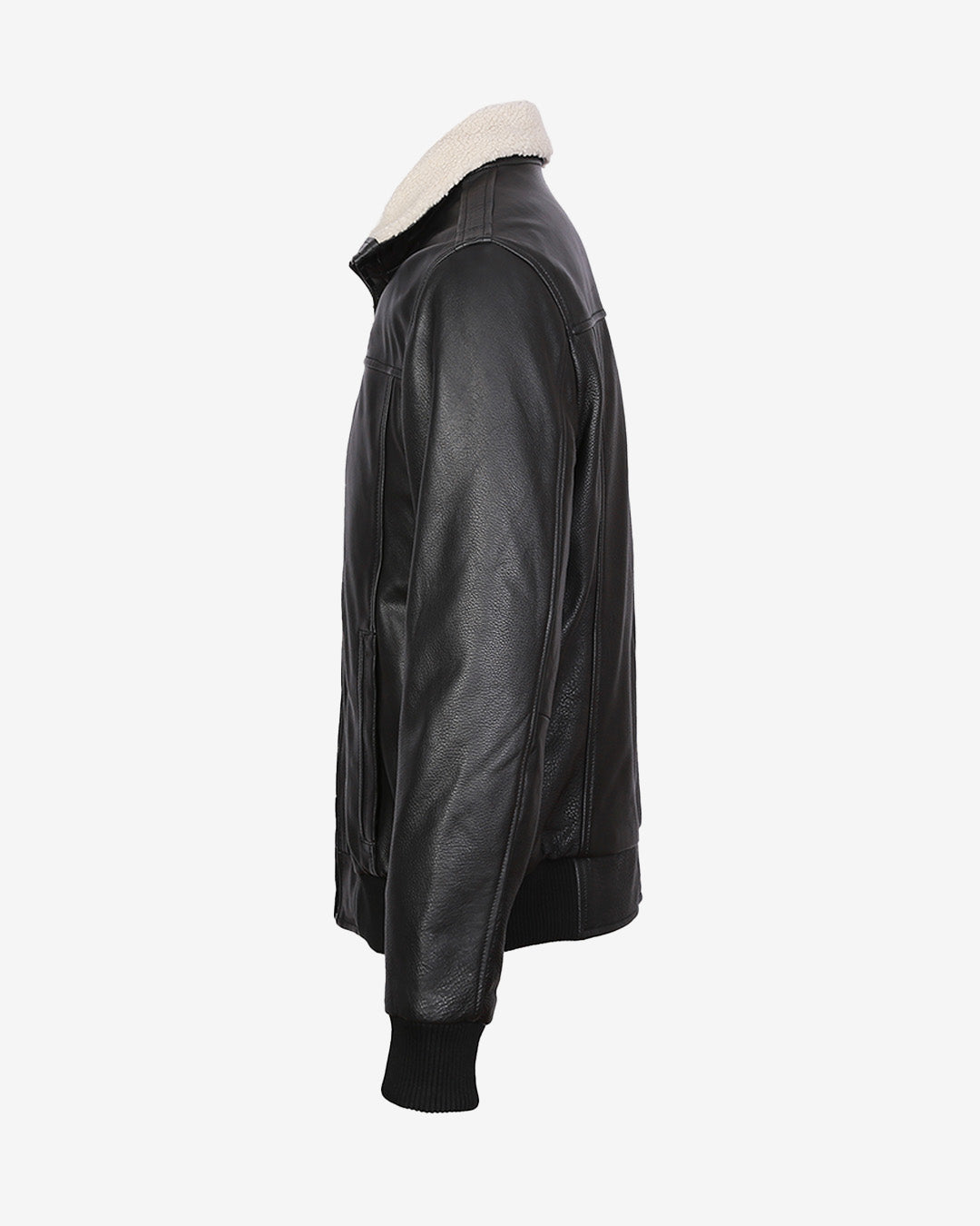 A2 Aviator Leather Jacket With Fur Collar