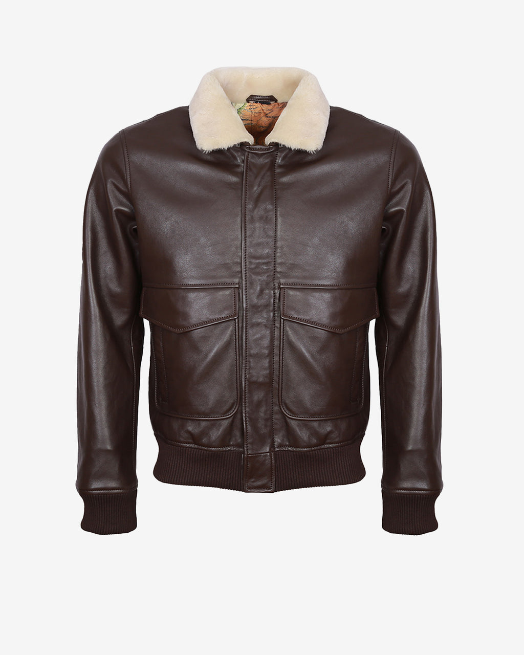 Airin G-1 Pilot Leather Jacket With Fur Collar