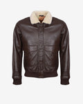 Airin G-1 Pilot Leather Jacket With Fur Collar