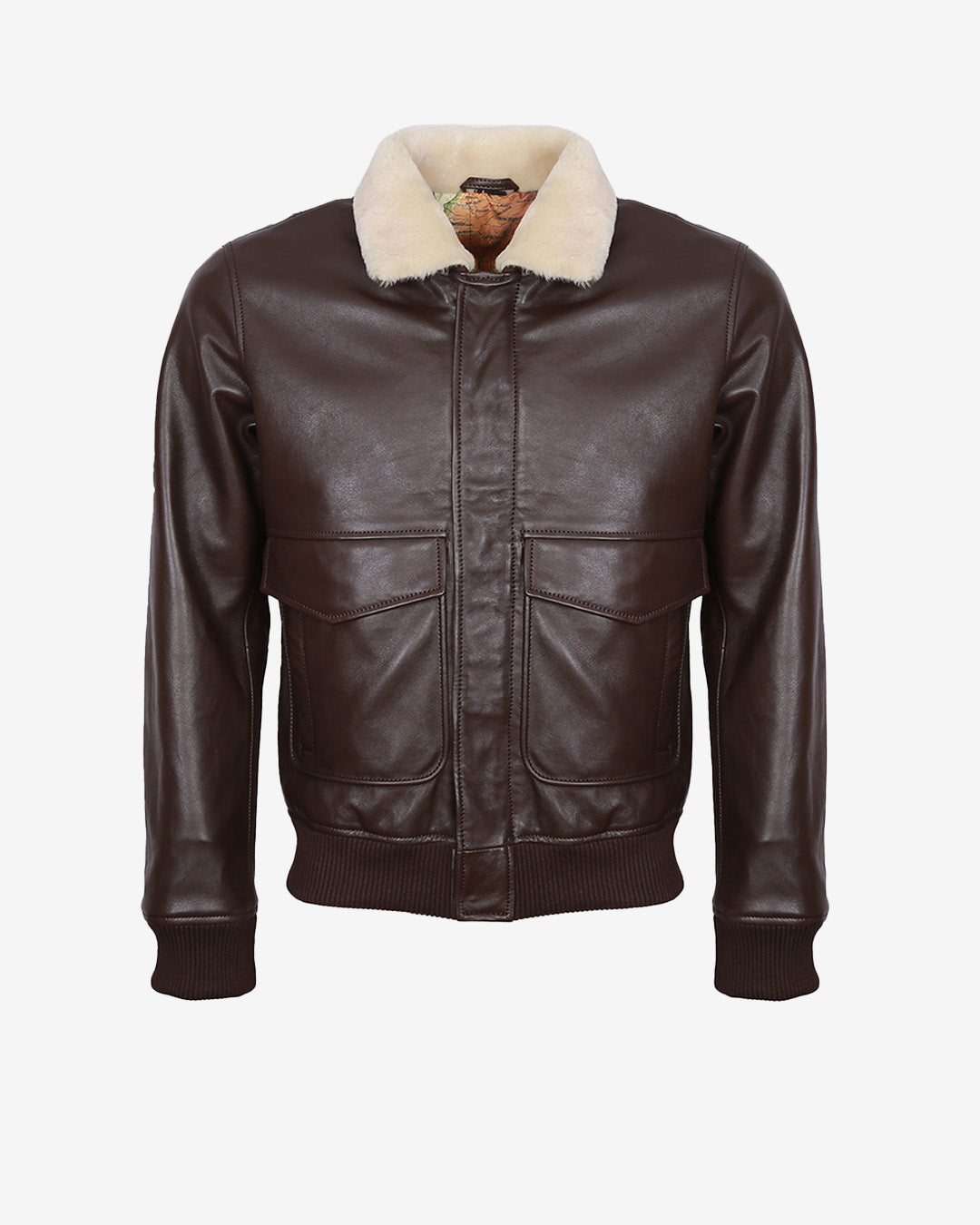 Airin G-1 Pilot Leather Jacket With Fur Collar
