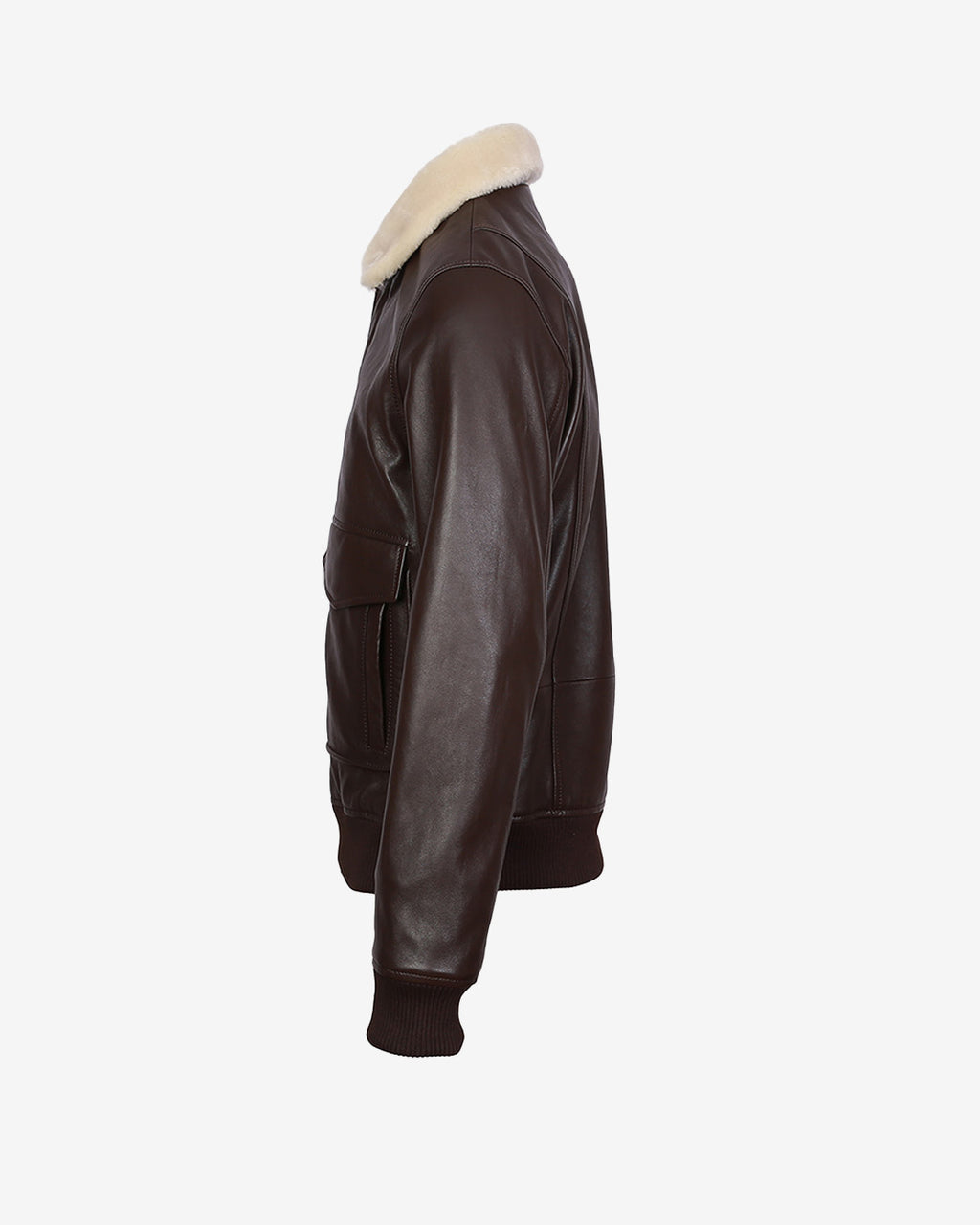 Airin G-1 Pilot Leather Jacket With Fur Collar