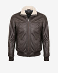 A2 Aviator Leather Jacket With Fur Collar