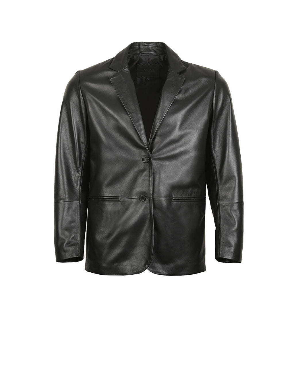 Giorgio Fitted Leather Blazer