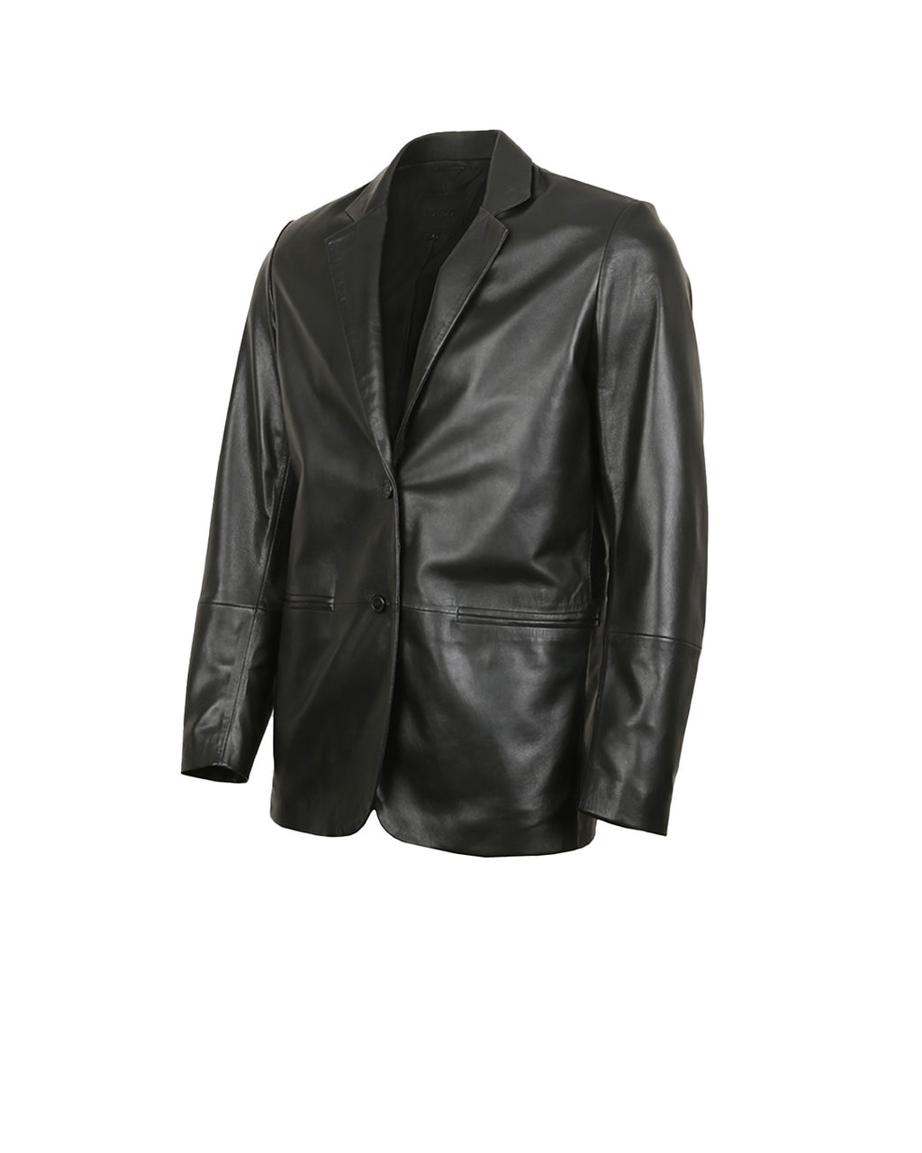 Giorgio Fitted Leather Blazer