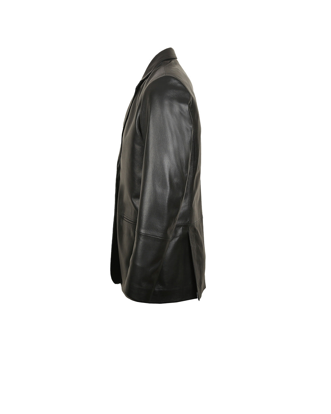 Giorgio Fitted Leather Blazer