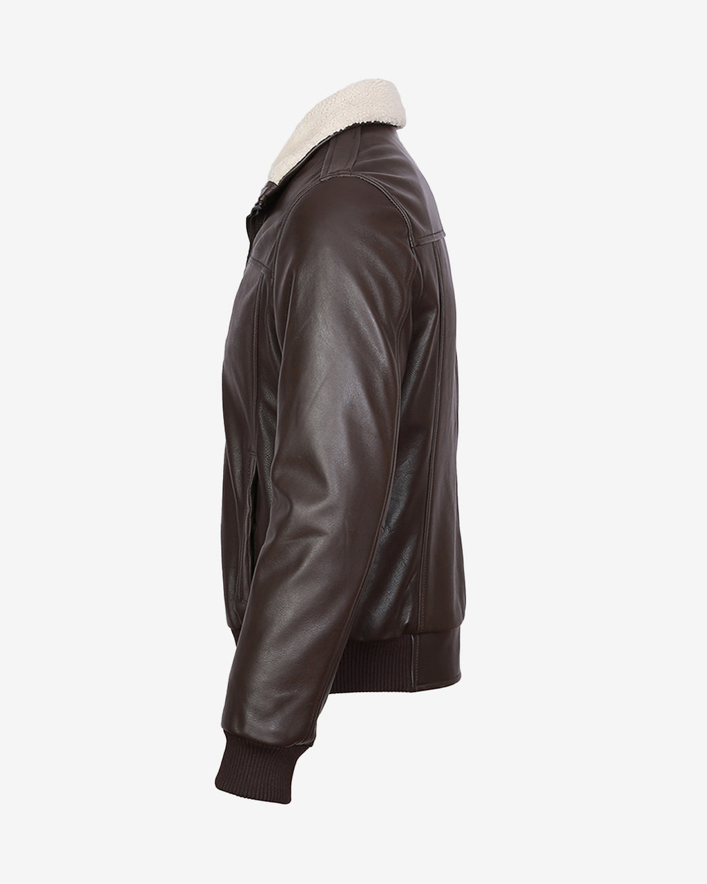 A2 Aviator Leather Jacket With Fur Collar