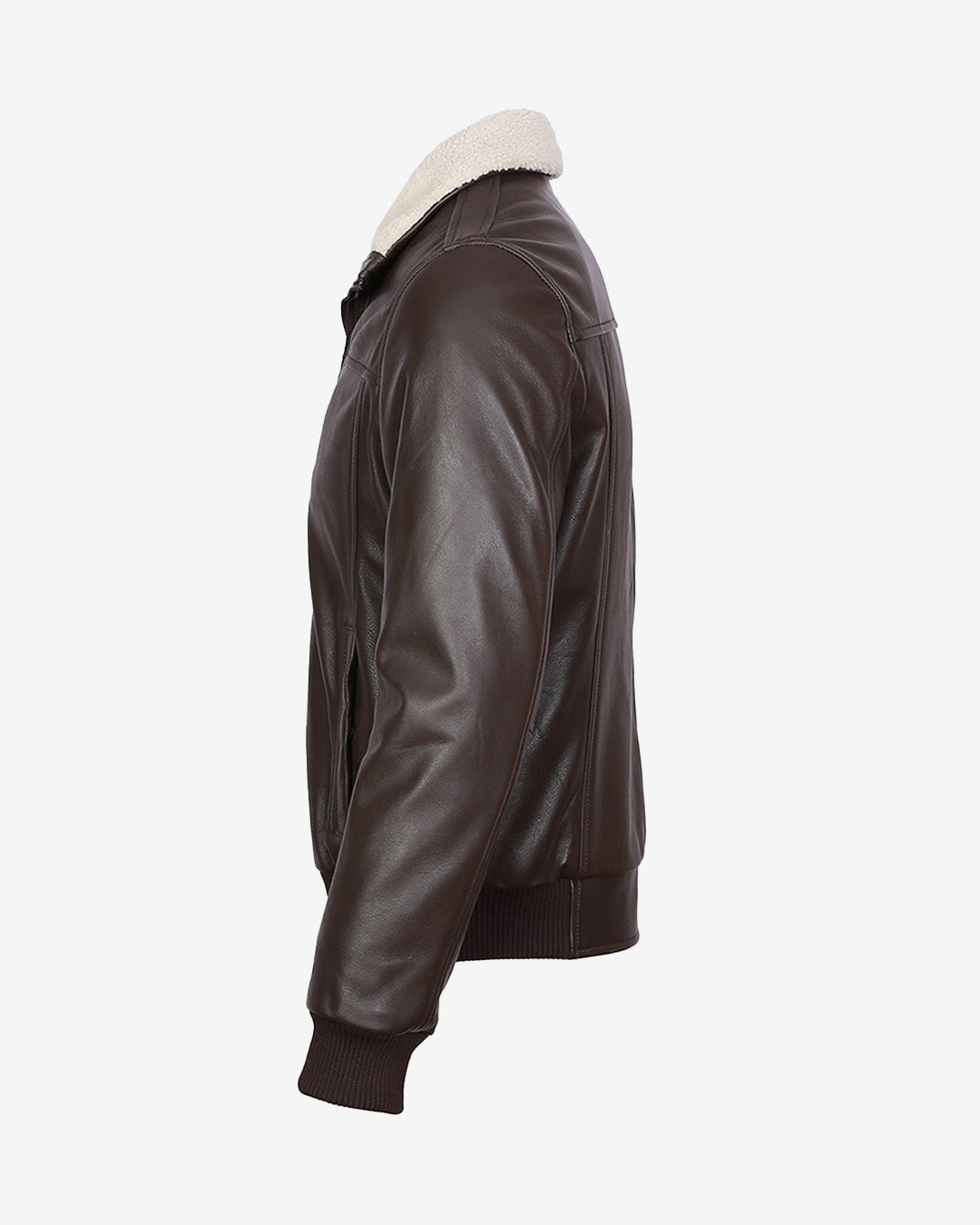 A2 Aviator Leather Jacket With Fur Collar