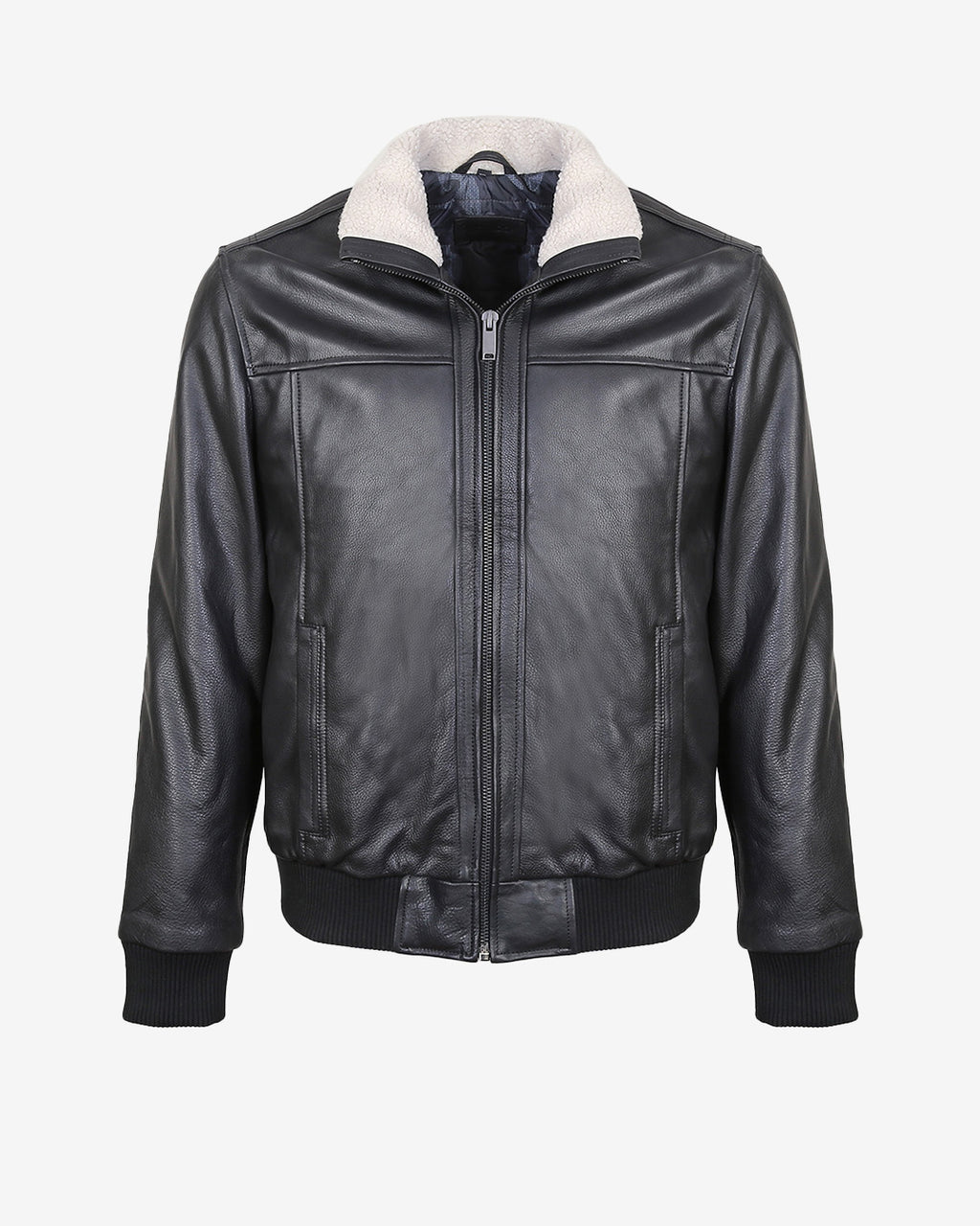 A2 Aviator Leather Jacket With Fur Collar