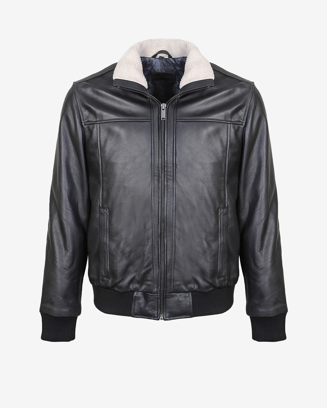 A2 Aviator Leather Jacket With Fur Collar