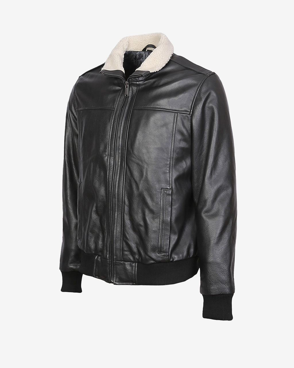 A2 Aviator Leather Jacket With Fur Collar
