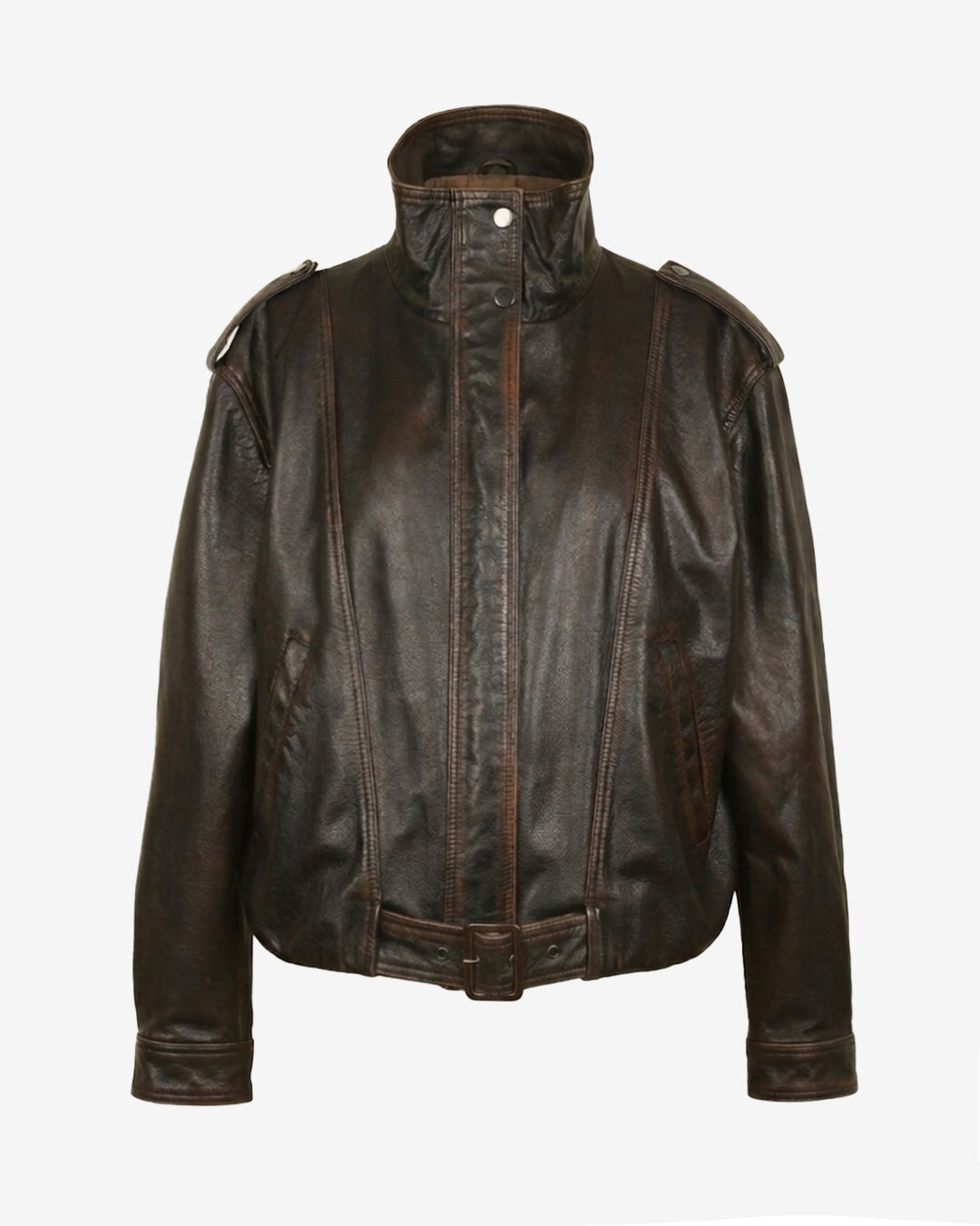 Vintage Distressed Bomber Jacket