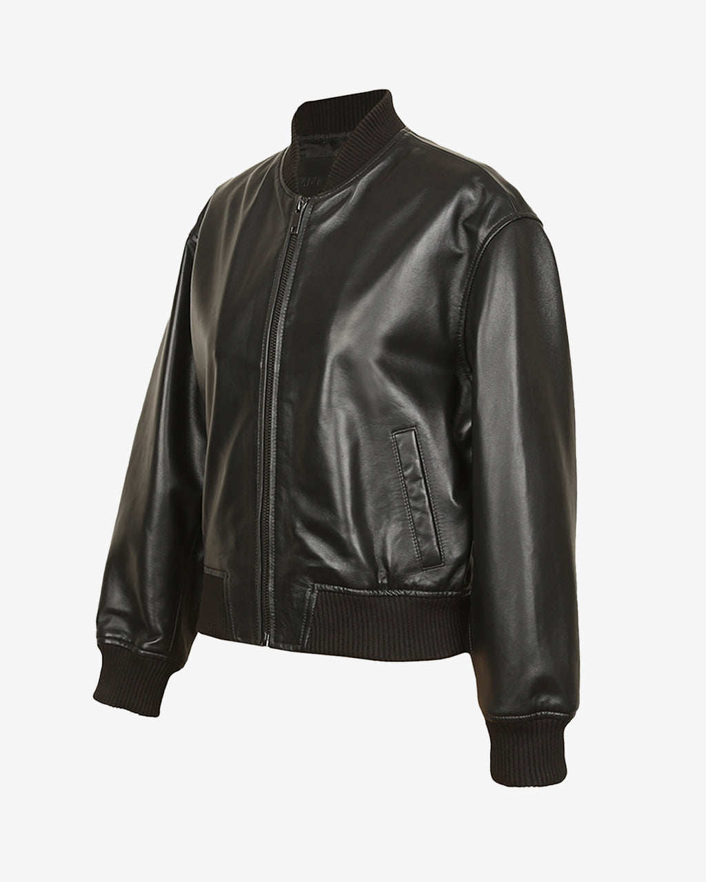 Diesel L-Khat Leather Bomber Jacket