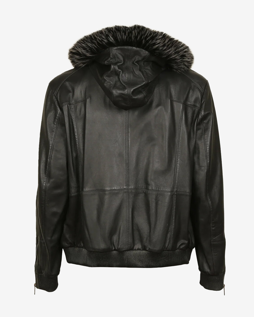 Oversized Fargo Bomber Jacket With Fur Hoodie