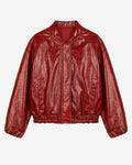 Red Funnel Bomber Jacket