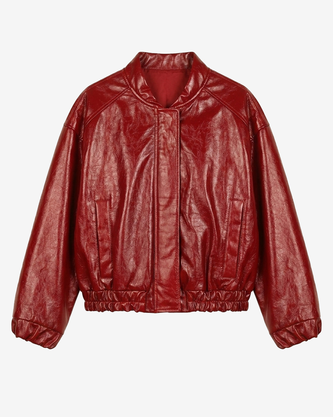 Red Funnel Bomber Jacket