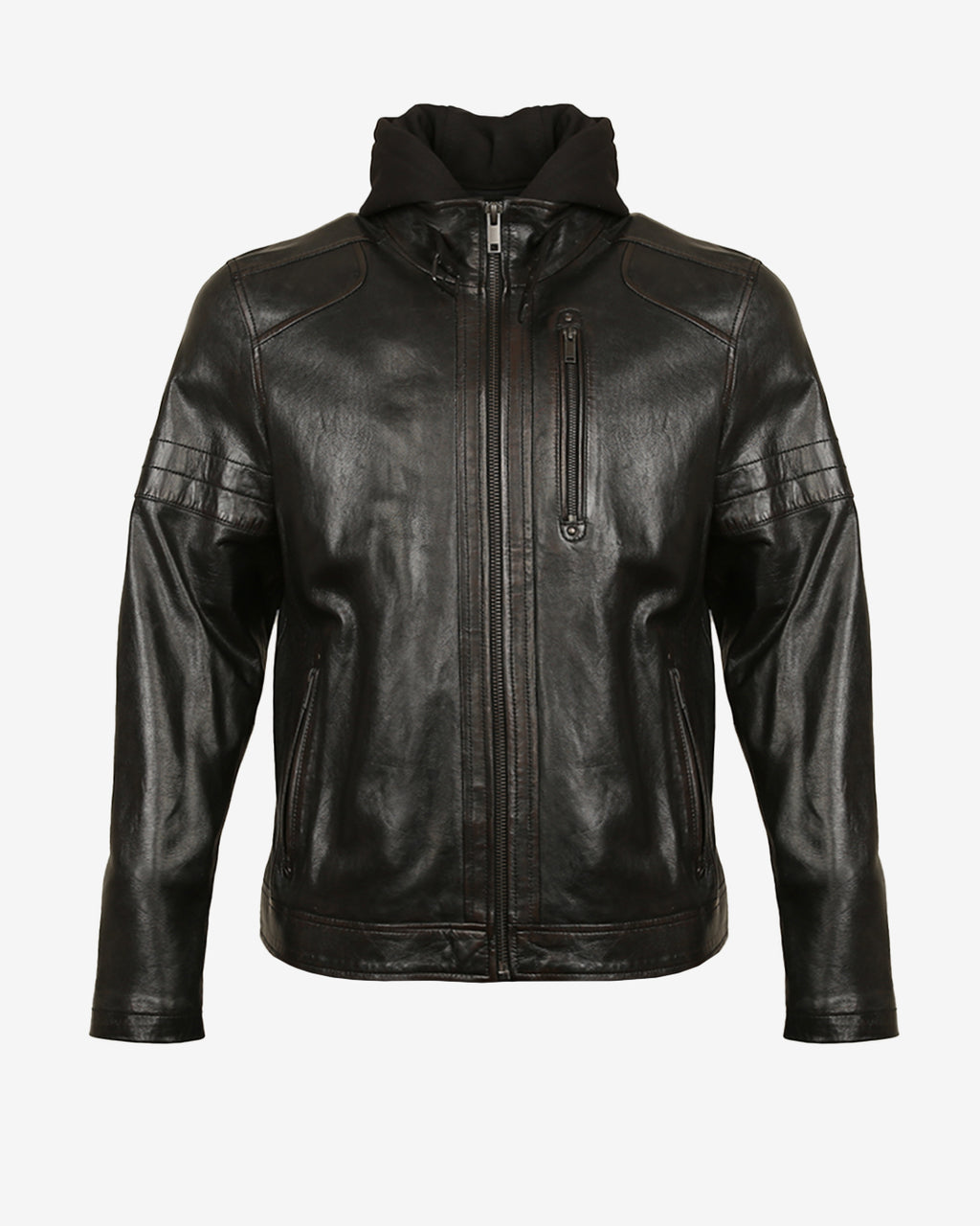 Daytona Krill Hood Leather Jacket