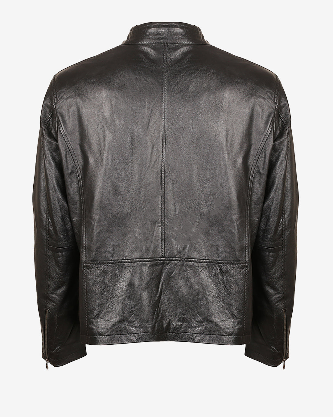 Classic Cafe Racer Leather Jacket