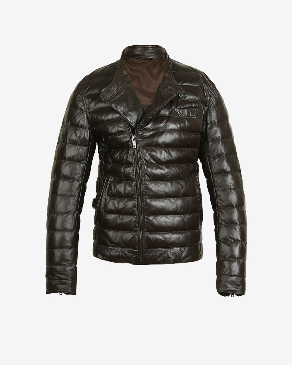 Quilted Biker Leather Jacket