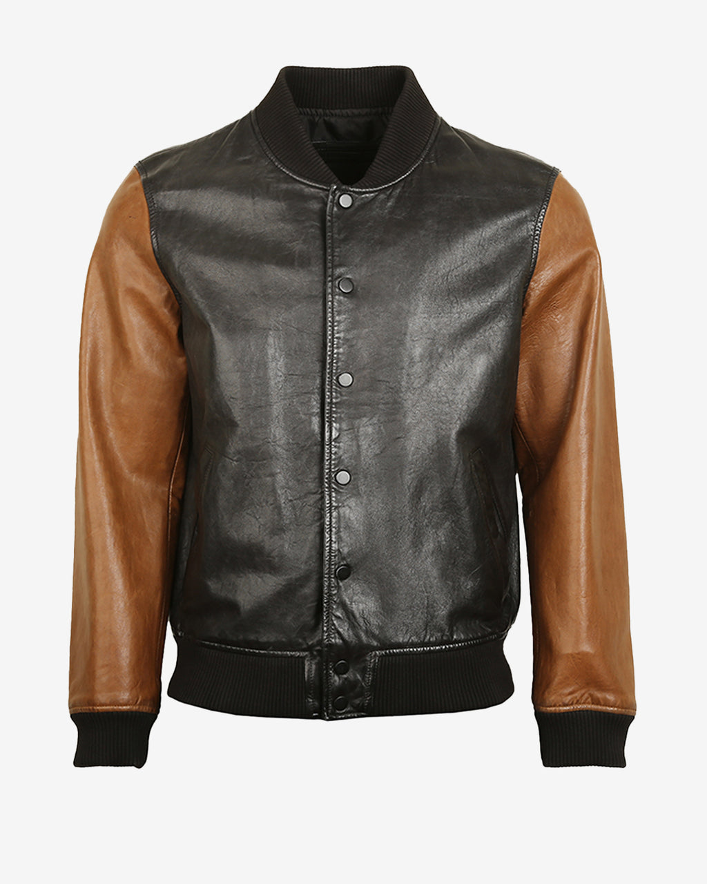 Varsity Leather Bomber