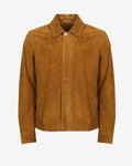 Minimal Leather Shirt Jacket