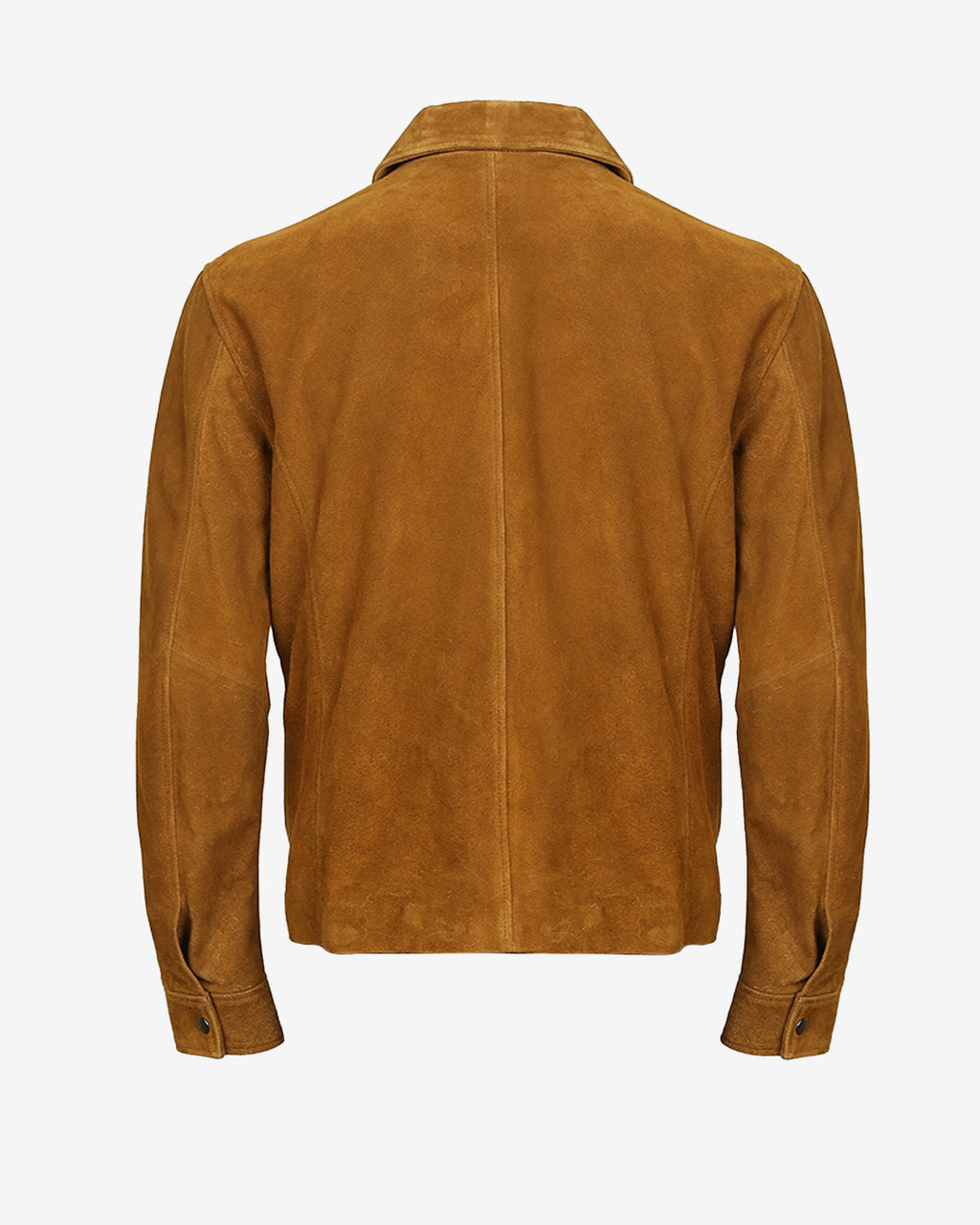 Minimal Leather Shirt Jacket