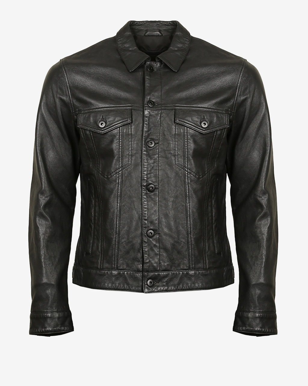 Trucker  Leather Jacket