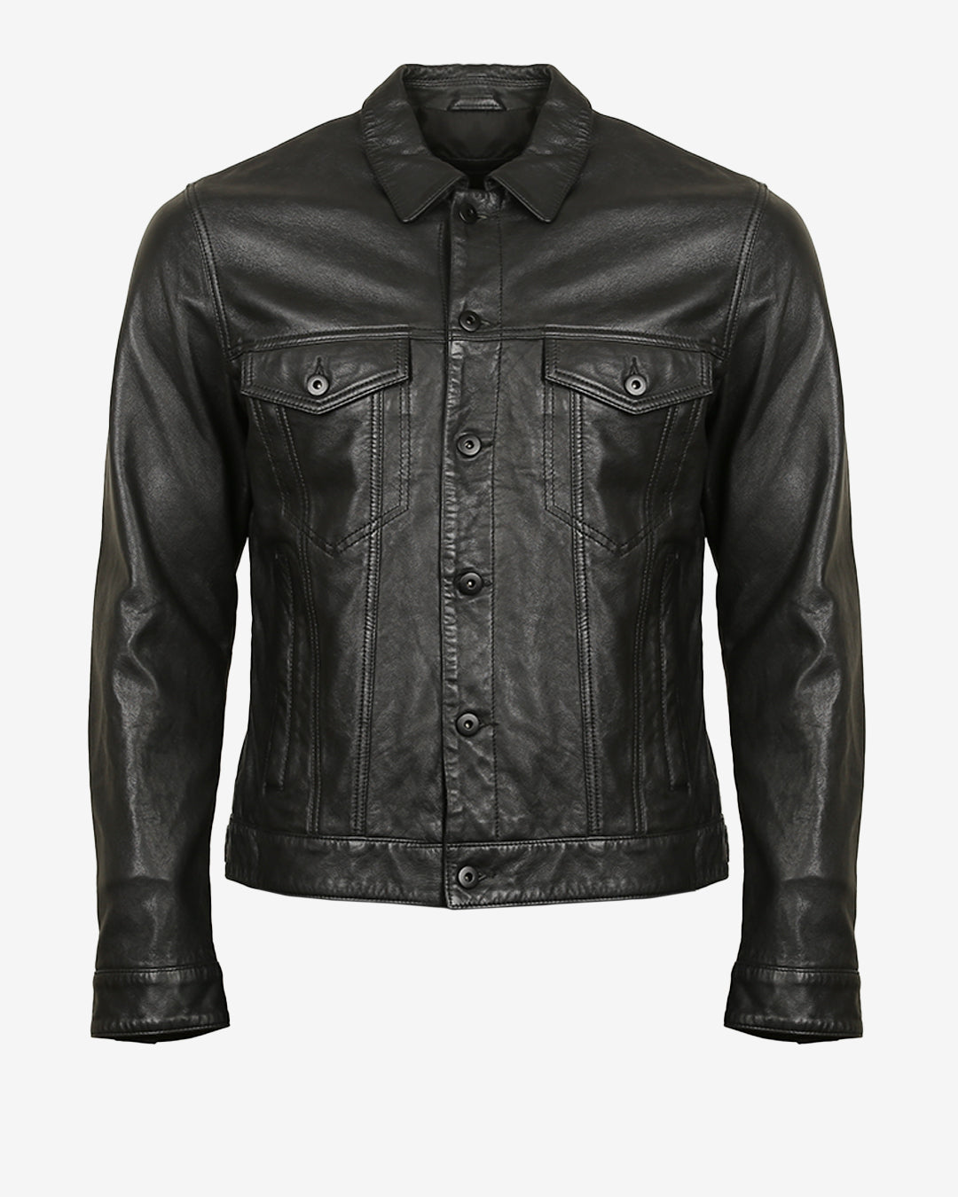 Trucker  Leather Jacket