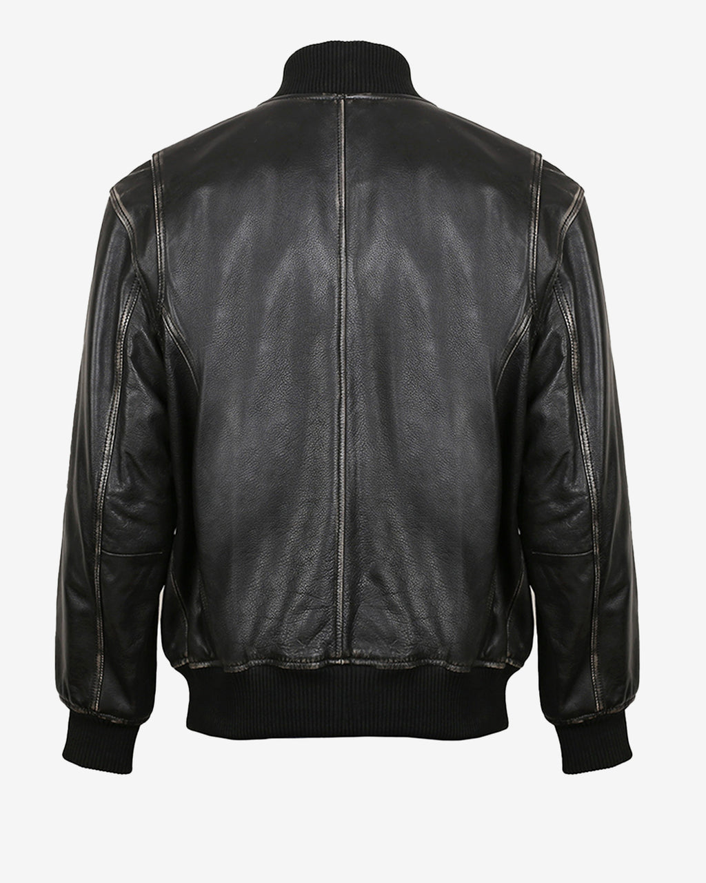 Classic Leather Bomber Jacket