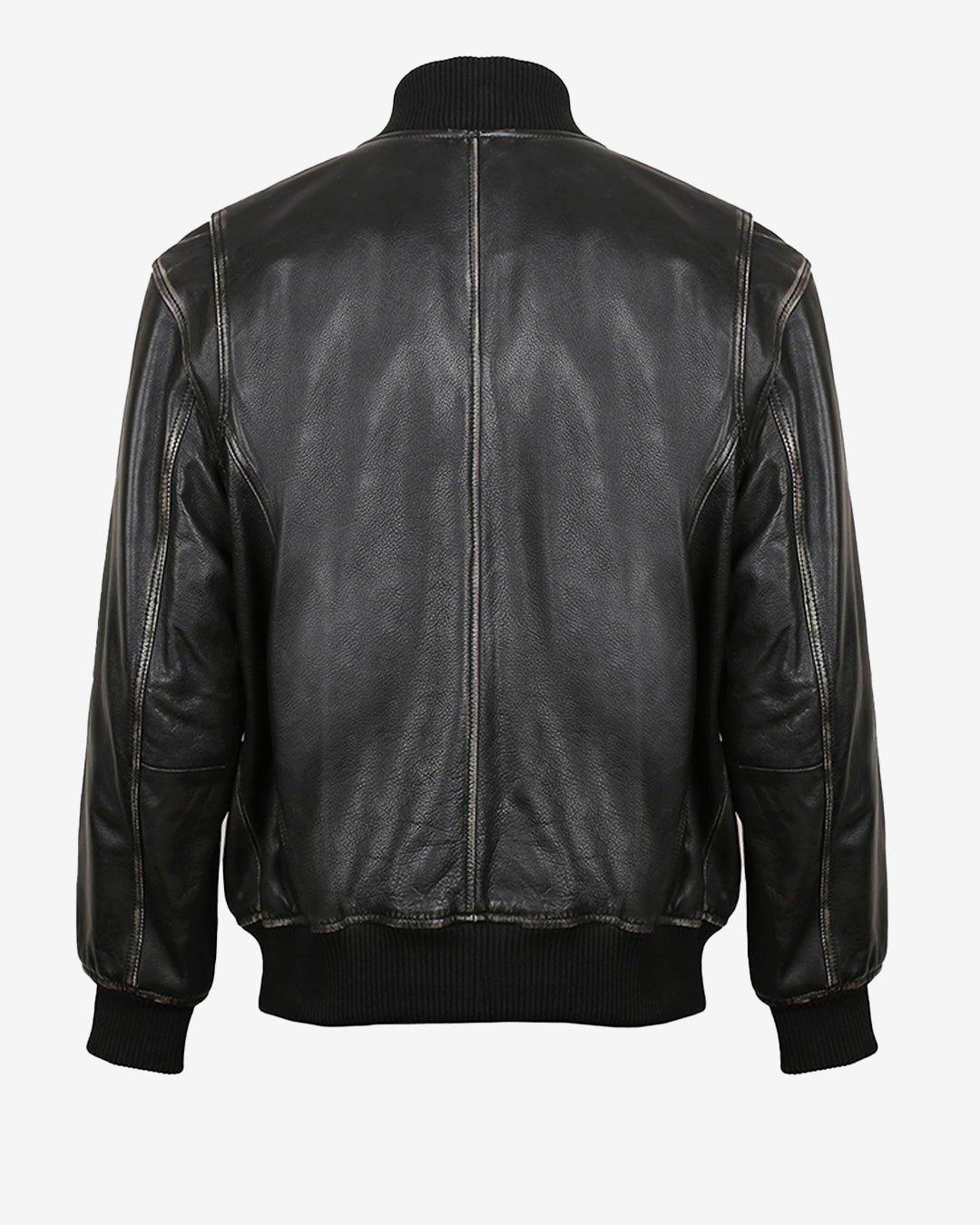 Classic Leather Bomber Jacket