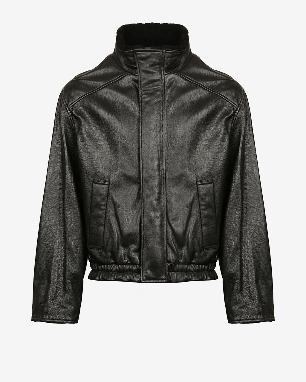 Saint Laurent Leather Bomber Jacket