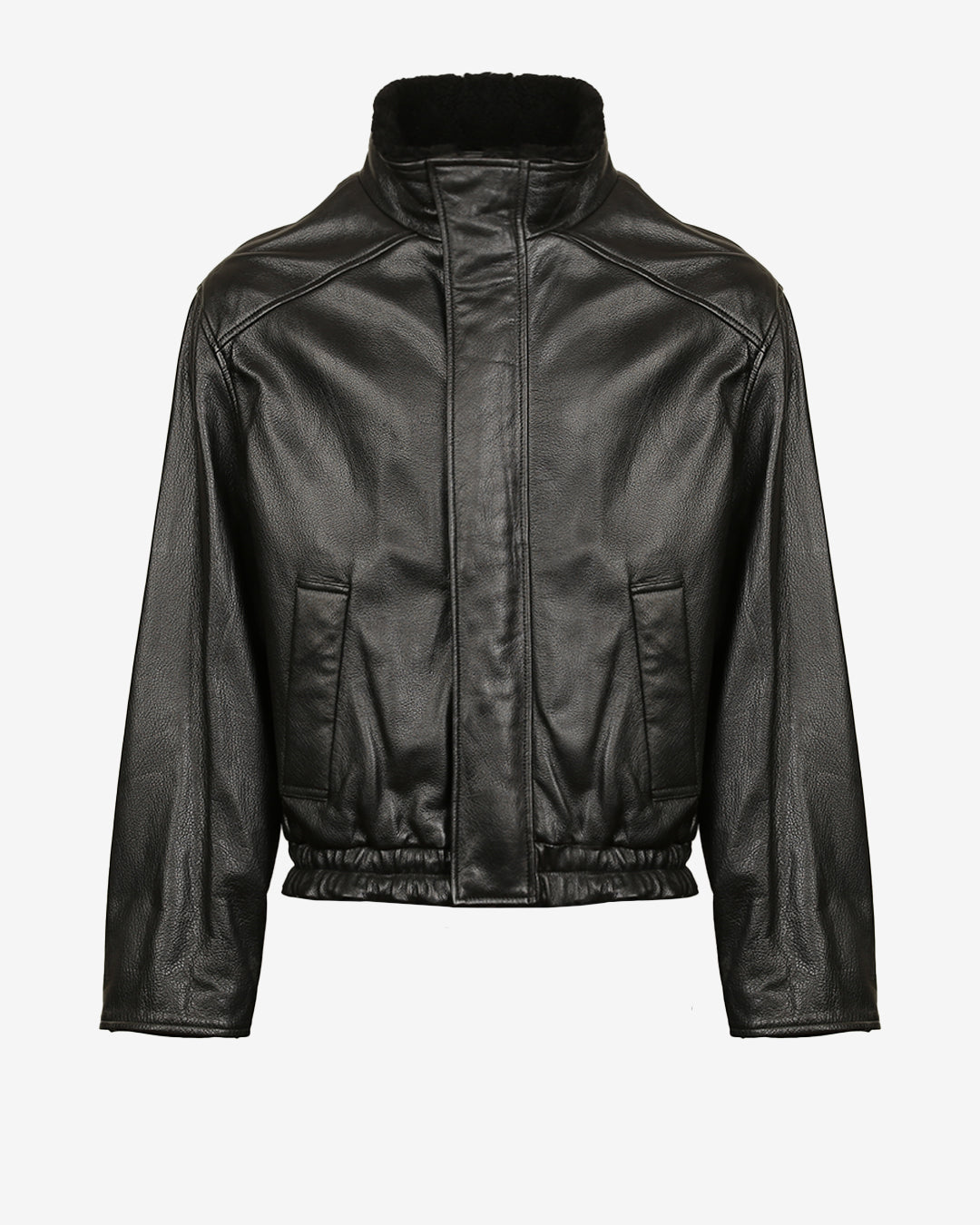 Saint Laurent Leather Bomber Jacket