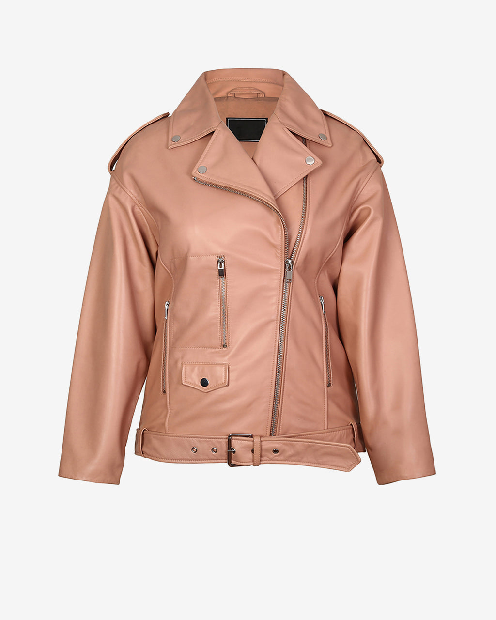 Oversized Biker Leather Jacket