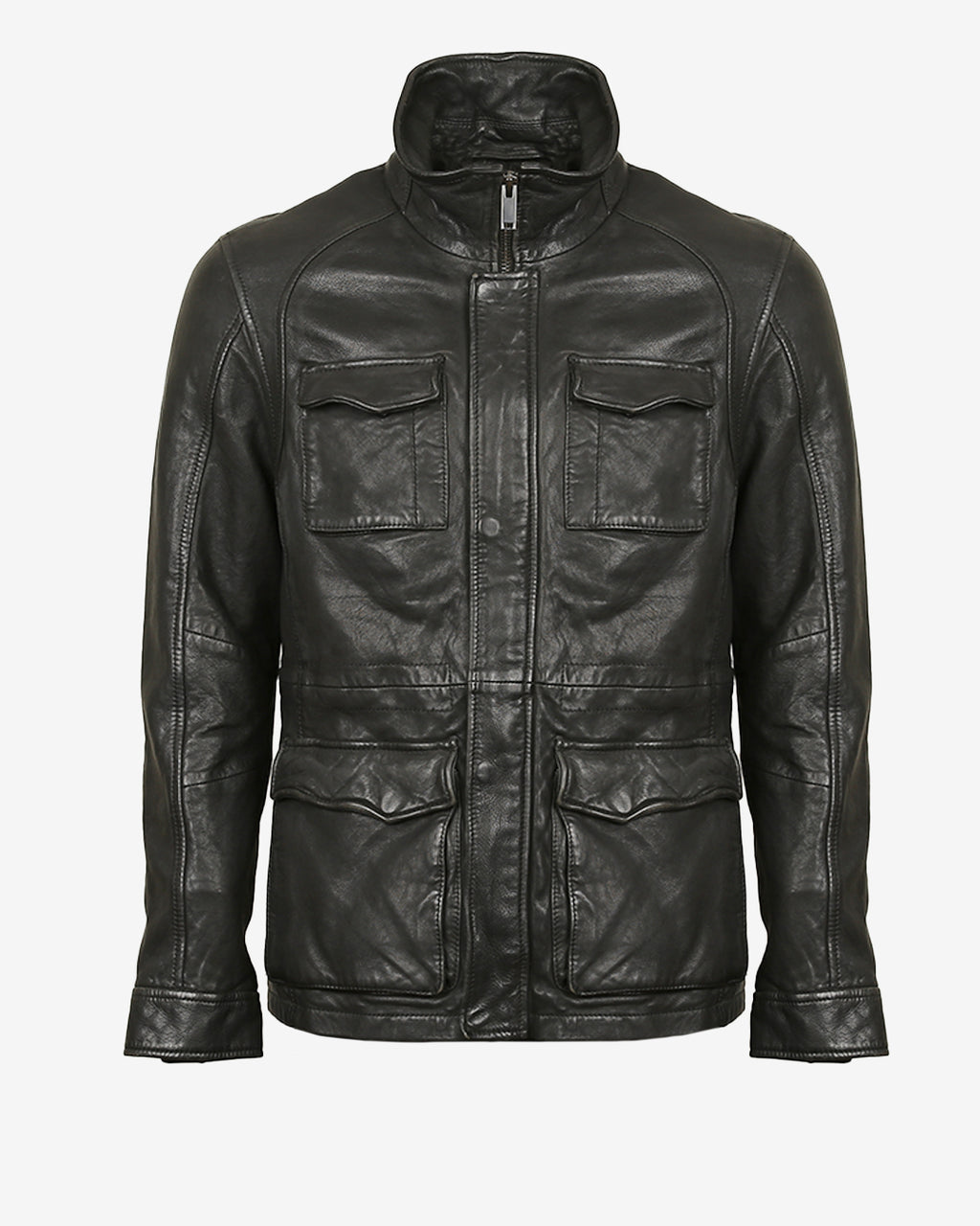 Utility Leather Jacket