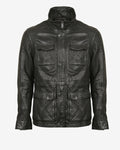 Utility Leather Jacket
