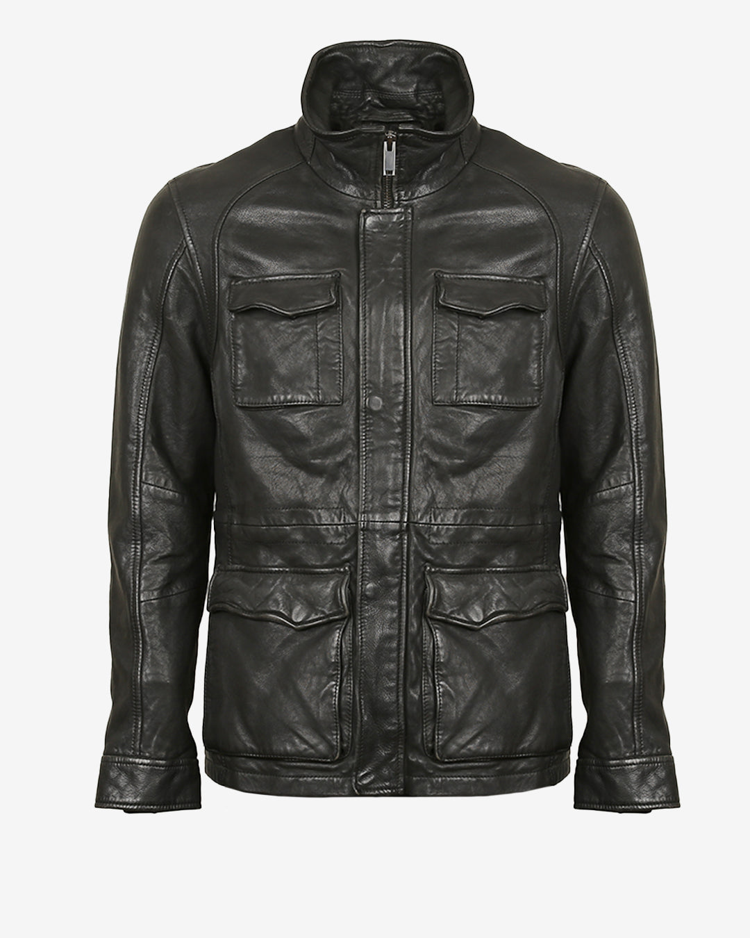 Utility Leather Jacket