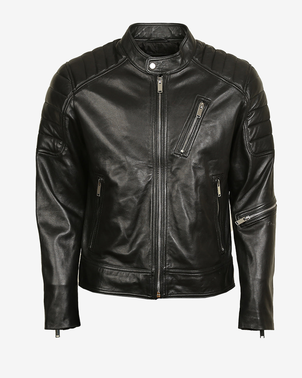Cafe Racer Leather Jacket