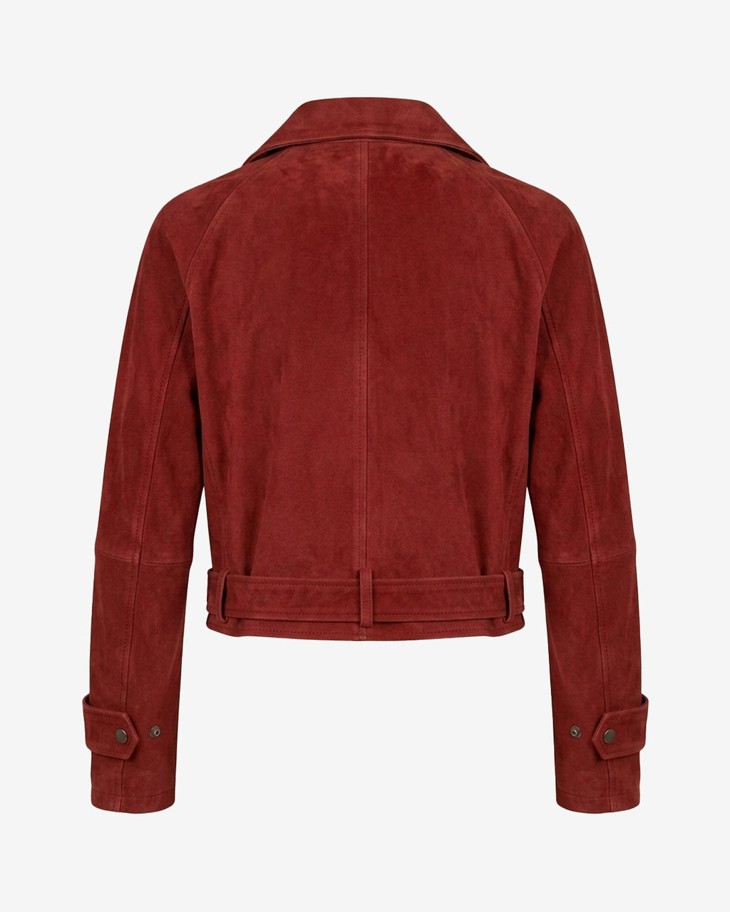 Emilla Clarke Suede Biker Jacket