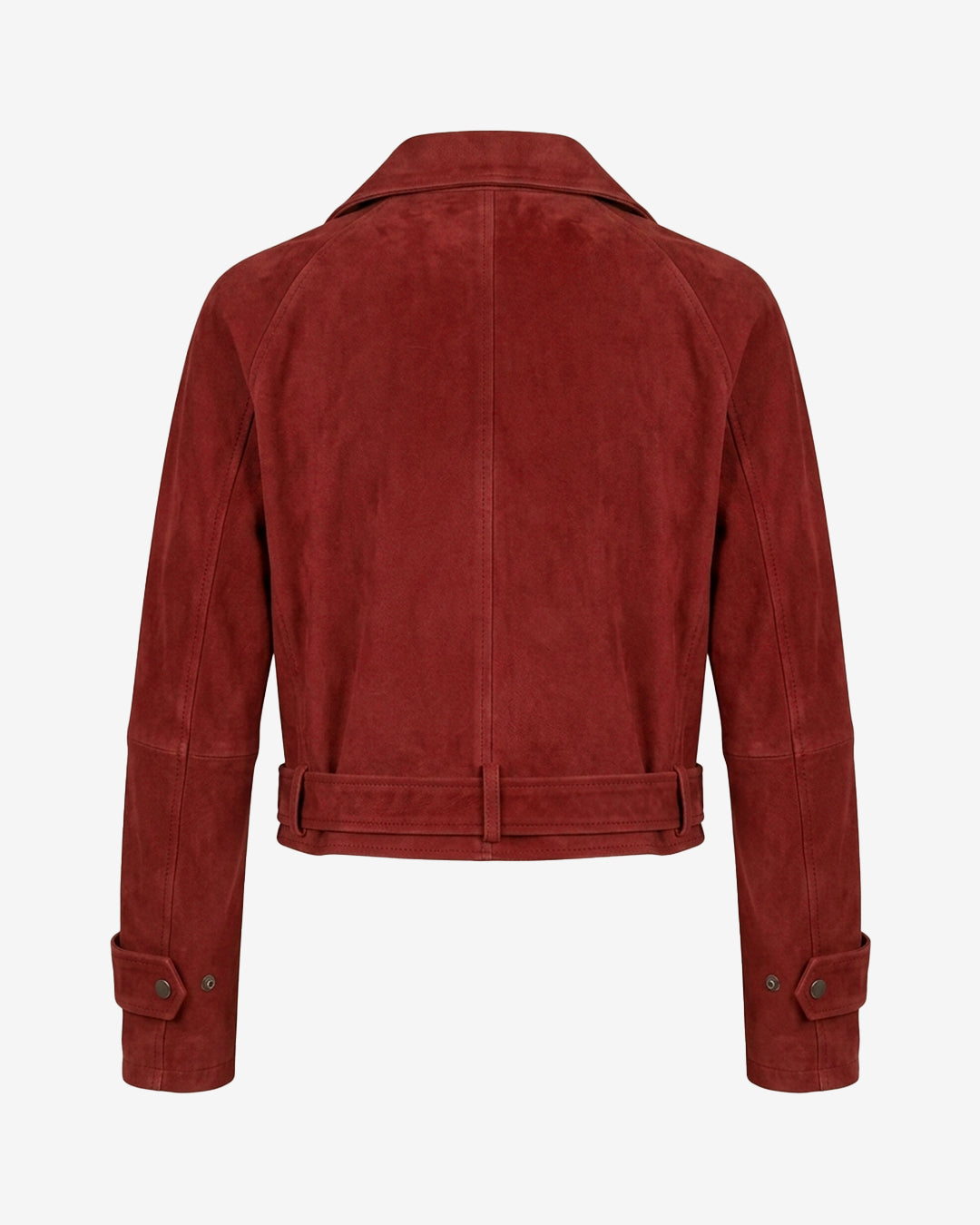Emilla Clarke Suede Biker Jacket