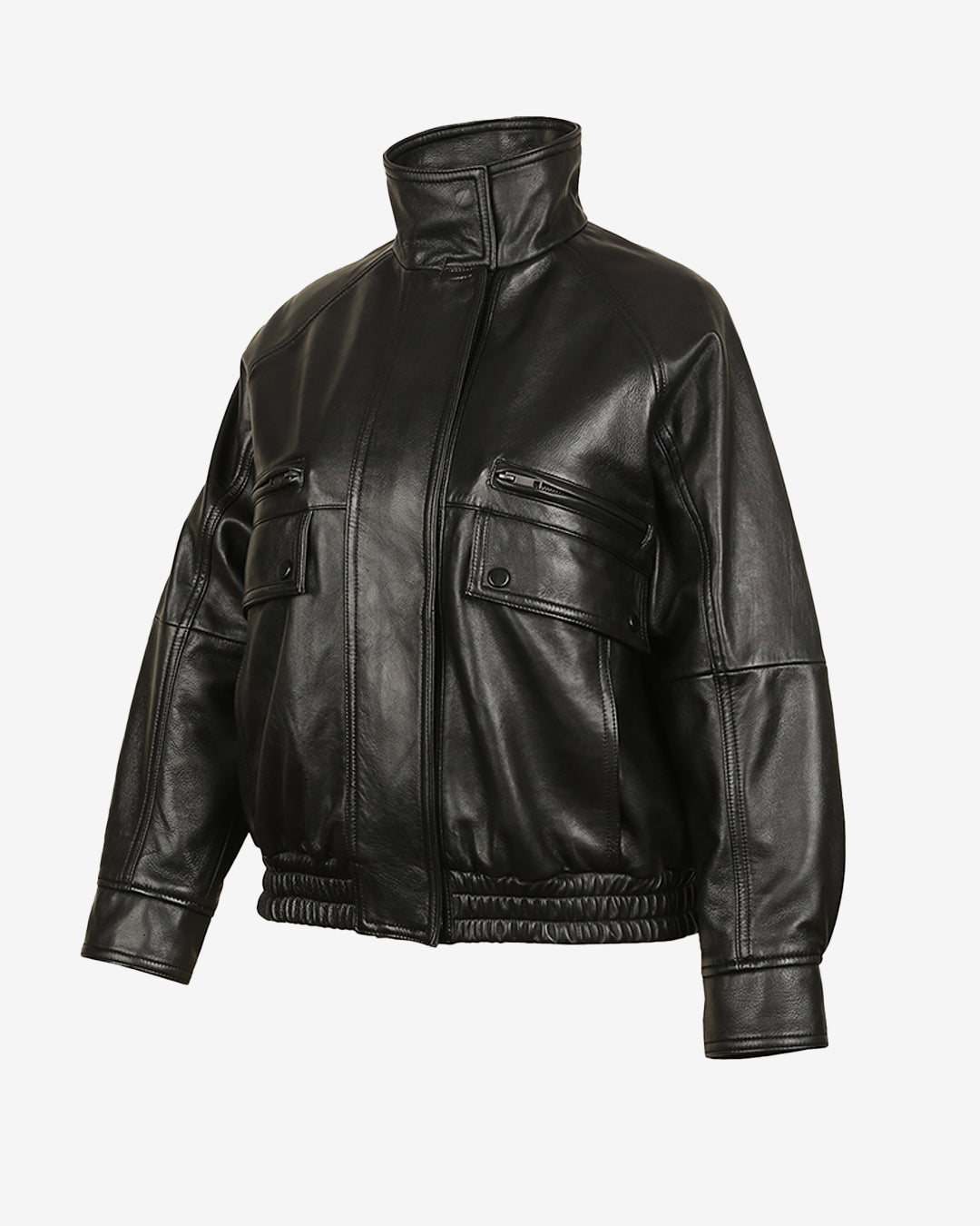 Saint Laurent Leather Bomber Jacket