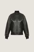 Diesel L-Khat leather bomber jacket
