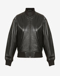 Diesel L-Khat Leather Bomber Jacket
